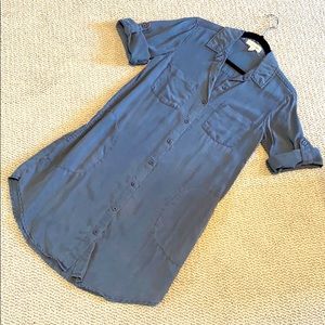 Long Sleeve Dress Blue Sz XS